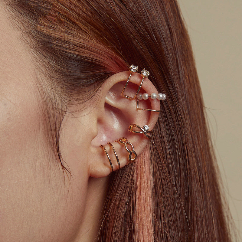 Alloy French Style Ear Cuffs Personalized Geometry