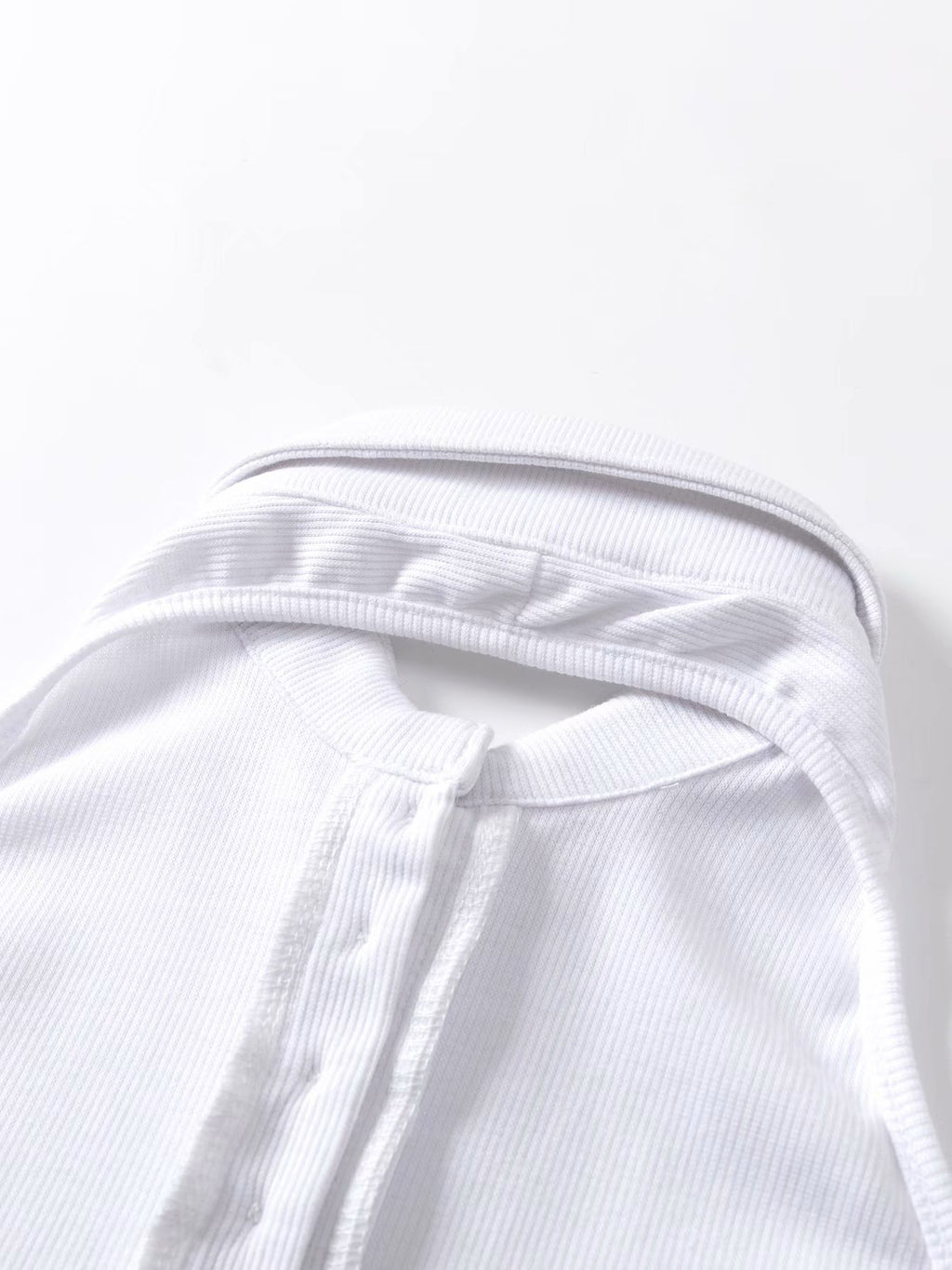 Lapel Neck Neck Bare Back Slim Short Style Button Jacket Vest