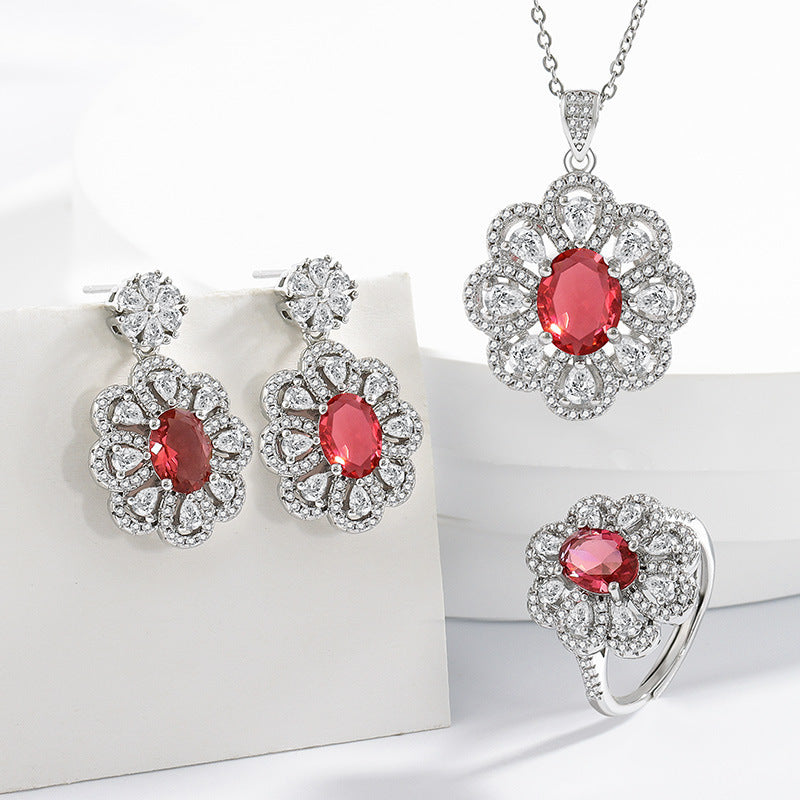 Flower Jewelry Set